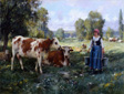 Cow and Woman